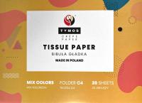 Opakowanie Bibuła gładka teczka C4 229x324 mix random 20 arkuszy