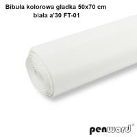Opakowanie Bibuła kolorowa gładka biała 50x70cm 30 arkuszy