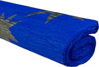 Opakowanie Bibuła marszczona 50x200 gwiazdy złote na niebieskim 10 rolek