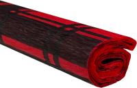 Opakowanie Bibuła marszczona 50x200 krata czarna na czerwonym 10 rolek