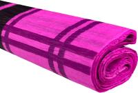 Opakowanie Bibuła marszczona 50x200 krata czarna na różowym jasnym 10 rolek