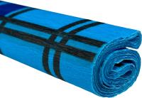 Opakowanie Bibuła marszczona 50x200 krata czarna na turkusowym 10 rolek