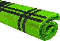 Opakowanie Bibuła marszczona 50x200 krata czarna na zielonym jasnym 10 rolek