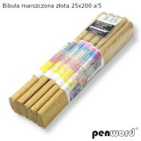 Opakowanie Bibuła marszczona złota 25x200 (5szt)