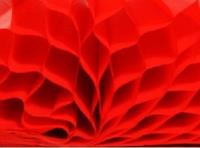 Opakowanie Bibuła przestrzenna czerwona 23x33cm