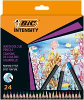 BIC Intensity Premium Watercoloour Kredki ołówkowe Pudełko 24szt. Wydawca: Bic. SmakLiter.pl Opakowanie BIC Intensity Premium Watercoloour Kredki ołówkowe Pudełko 24szt