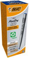 Opakowanie BIC Marking Fine Pocket ECOlutions Marker niebieski Pudełko 12szt