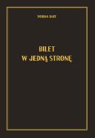 Okładka książki Bilet w jedną stronę