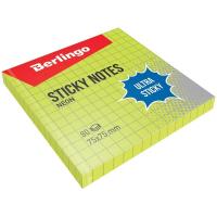 Opakowanie Bloczek samoprzylepny 75x75 zielony kratka 80K