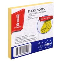 Bloczek samoprzylepny 75x75mm 100K żółty MemoBe. Wydawca: MemoBe. SmakLiter.pl Opakowanie Bloczek samoprzylepny 75x75mm 100K żółty MemoBe