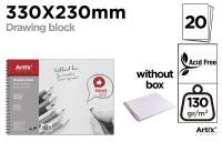 Blok rysunkowy 33x23cm 130g. Wydawca: Artix. SmakLiter.pl Opakowanie Blok rysunkowy 33x23cm 130g