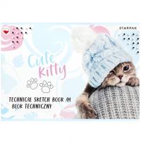 Opakowanie Blok techniczny A4/10K biały Cute (20szt)