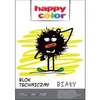 Opakowanie Blok techniczny biały A4 170g Happy Color pakiet 20sztuk