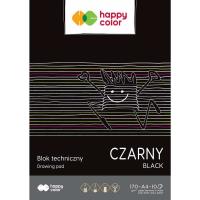 Opakowanie Blok techniczny czarny A4 170g Happy Color pakiet 20sztuk