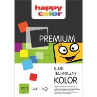 Opakowanie Blok techniczny kolorowy A3 Premium 220g Happy Color pakiet 10sztuk