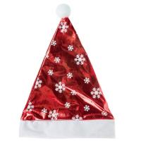 Opakowanie Błyszcząca czapka mikołaja czerwona