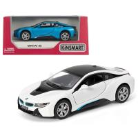 BMW i8 1:36 MIX. Wydawca: Kinsmart. SmakLiter.pl Opakowanie BMW i8 1:36 MIX