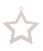 Opakowanie Bombka biała Gwiazdka plexi