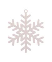 Opakowanie Bombka biała Płatek śniegu plexi