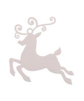 Opakowanie Bombka biała Renifer plexi