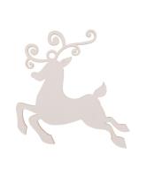 Opakowanie Bombka drewniana Renifer 3szt biała