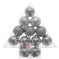 Opakowanie Bombki komplet w choince srebrny 12szt