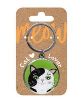 Opakowanie Brelok dla kociarzy - czarno-biały kot