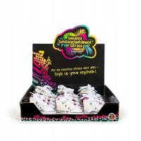 Opakowanie Brelok do kluczy trampek z brokatem 1 szt. mix