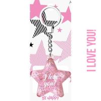 Opakowanie Brelok gwiazdka I love you!