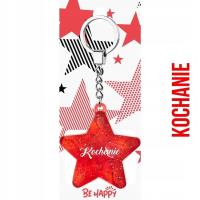 Opakowanie Brelok gwiazdka Kochanie