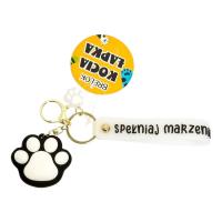 Opakowanie Brelok kocia łapka czarny