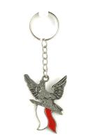 Brelok metalowy Orzeł z flagą Polski ABINO. Wydawca: ABINO. SmakLiter.pl Opakowanie Brelok metalowy Orzeł z flagą Polski ABINO