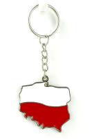 Brelok metalowy Polska kontur. Wydawca: ABINO. SmakLiter.pl Opakowanie Brelok metalowy Polska kontur