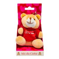 Opakowanie Brelok miś z koszulką. Kocham się w tobie