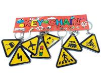 Opakowanie Brelok plastikowy znak drogowy (12szt)