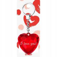 Opakowanie Brelok serce - I love you!