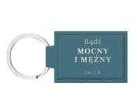 Brelok skórzany - Bądź mocny. Wydawca: Szaron. SmakLiter.pl Opakowanie Brelok skórzany - Bądź mocny