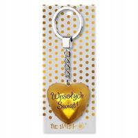 Opakowanie Brelok świąteczny Wesołych Świąt serce złoty