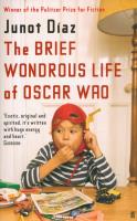 BRIEF WONDROUS LIFE OSCAR WAO. Autor: Diaz Junot. SmakLiter.pl Okładka książki BRIEF WONDROUS LIFE OSCAR WAO