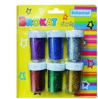 Opakowanie Brokat metaliczny 6 kolorów x 9g
