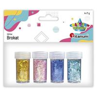 Opakowanie Brokat w słoiczku 4 kolory