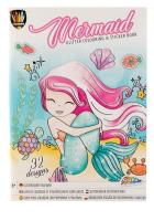 Opakowanie Brokatowa książka do kolorowania z naklejkami