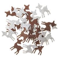 Brokatowe naklejki pianki sarenki 30szt. Wydawca: Dalprint. SmakLiter.pl Opakowanie Brokatowe naklejki pianki sarenki 30szt