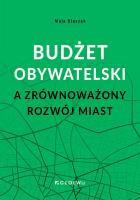 Okładka książki Budżet obywatelski a zrównoważony rozwój miast