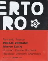 CAEIRO. Poezje zebrane. Pessoa. Wydawca: LOKATOR MEDIA. SmakLiter.pl Opakowanie CAEIRO. Poezje zebrane. Pessoa