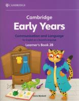 Cambridge Early Years Communication and Language for English as a Second Language Learner's Book 2B. Autor: Medwell Claire. SmakLiter.pl Okładka książki Cambridge Early Years Communication and Language for English as a Second Language Learner's Book 2B