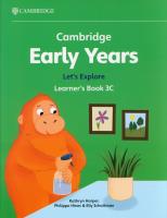 Cambridge Early Years Let's Explore Learner's Book 3C. Autor: Harper Kathryn, Hines Philippa, Schottman Elly. SmakLiter.pl Okładka książki Cambridge Early Years Let's Explore Learner's Book 3C