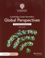 Okładka książki Cambridge Lower Secondary Global Perspectives Teacher's Resource 9 with Digital Access