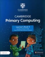 Okładka książki Cambridge Primary Computing Learner's Book 5 with Digital Access (1 Year)