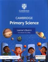 Okładka książki Cambridge Primary Science Learner's Book 6 with Digital access